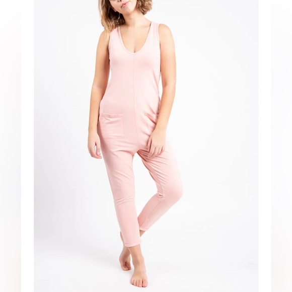 Smash + Tess saturday romper jumpsuit pink XS - Picture 1 of 5